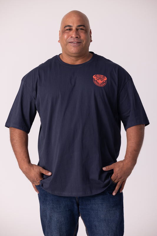 Old Man Strength Original Range - The Crack Navy T-Shirt
