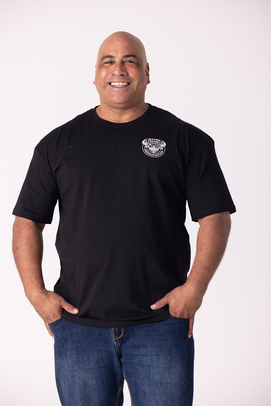 Old Man Strength Original Range - The Crack Black T-Shirt