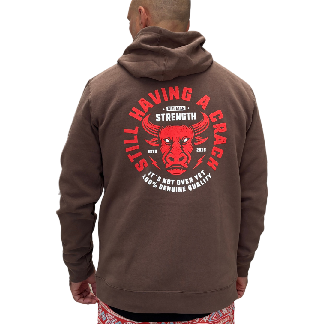 Old Man Strength Original Range Hoodie - The Crack Walnut