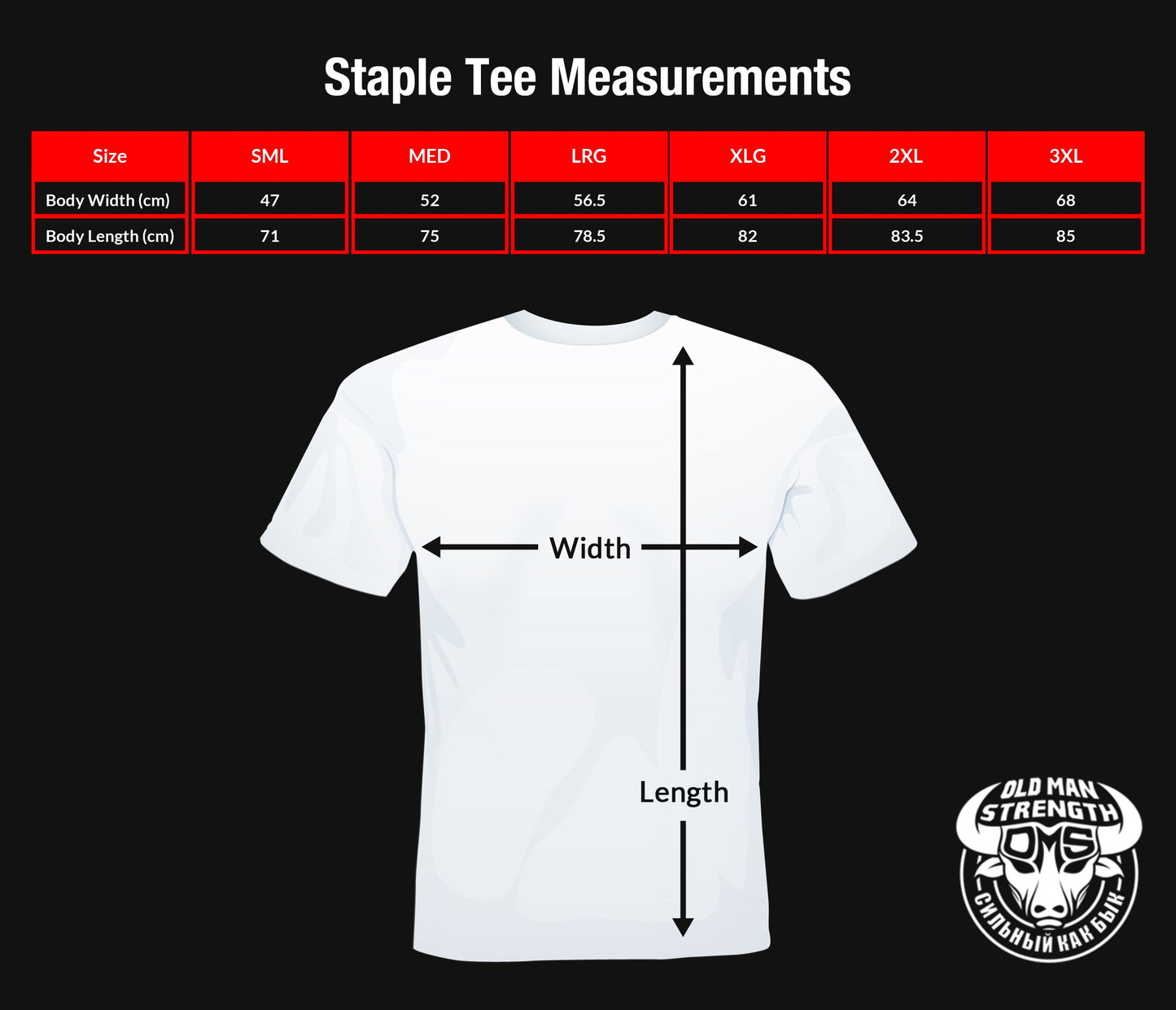 Old Man Strength T-shirt - Athletic