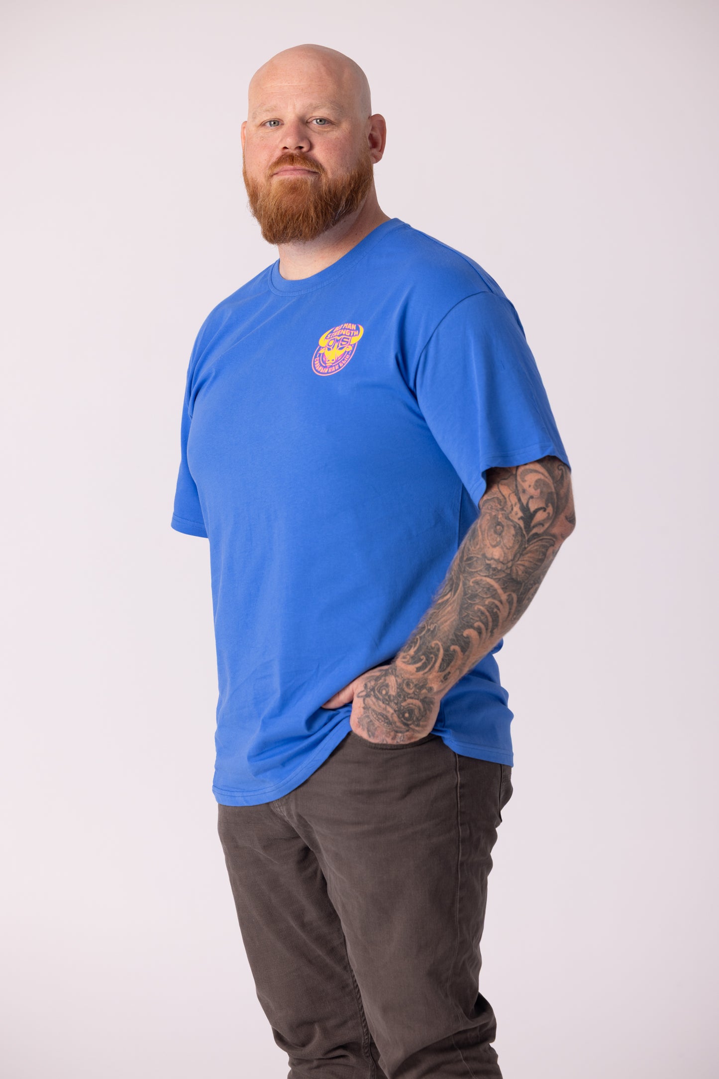 Old Man Strength Original Range - Classic Royal Blue T-Shirt