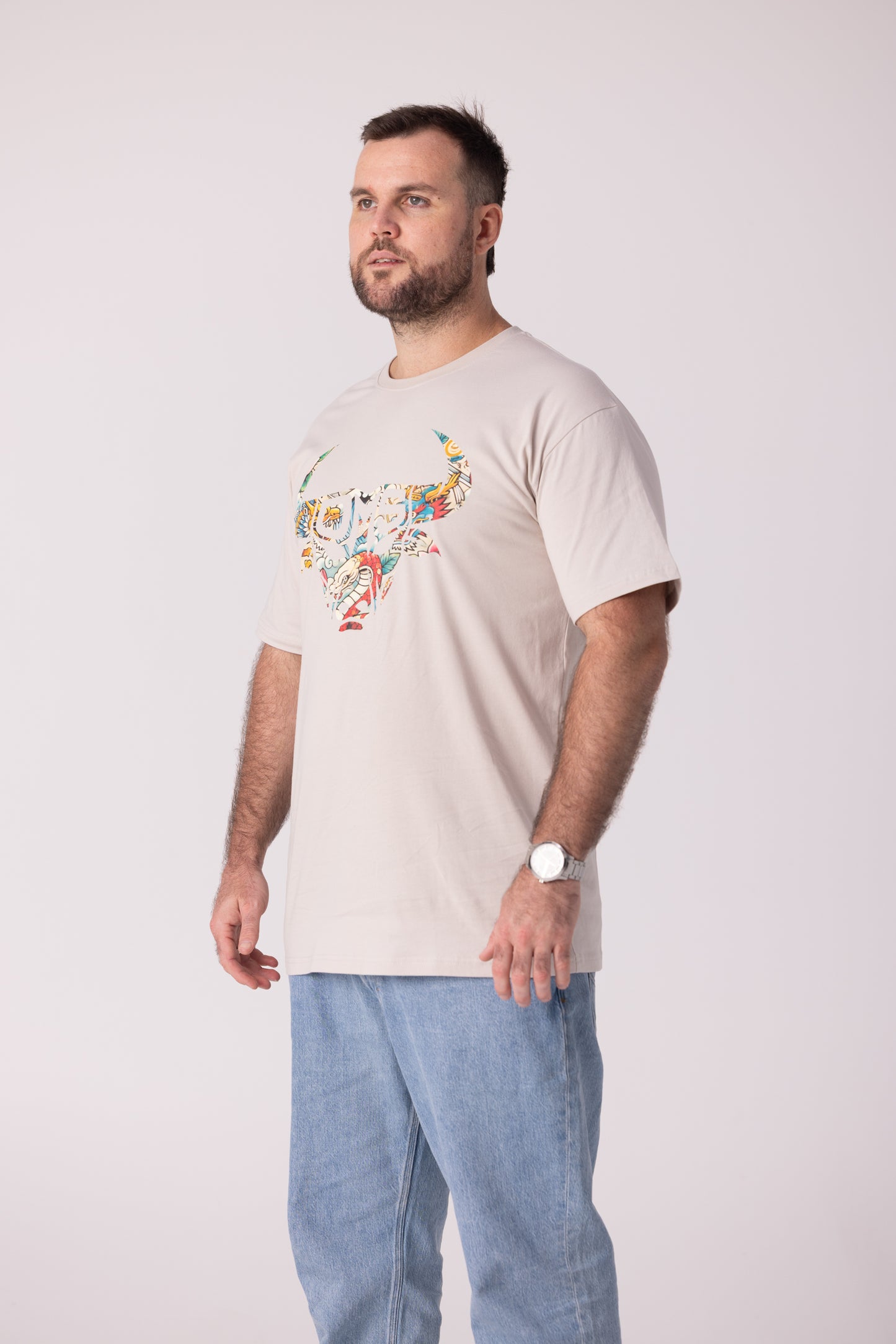 Old Man Strength Original Range - Japanese Bone T-Shirt