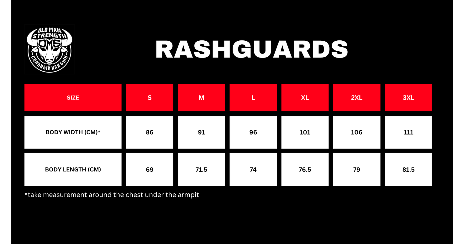 Old Man Strength Rash Guard - The Russian (PREORDER)