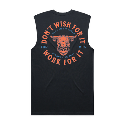 Old Man Strength Original Range Classic Tank Top - No Wishing Navy