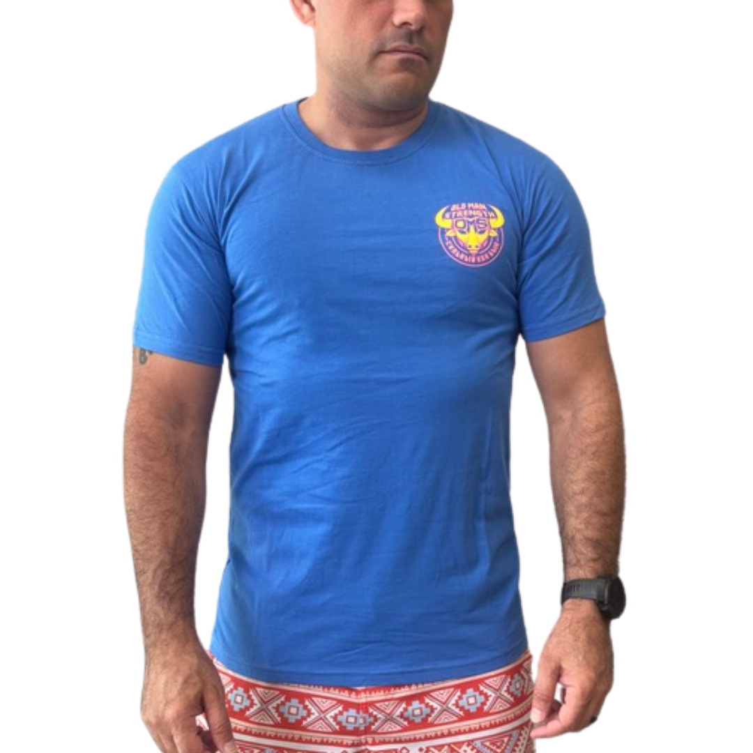 Old Man Strength Original Range - Classic Royal Blue T-Shirt