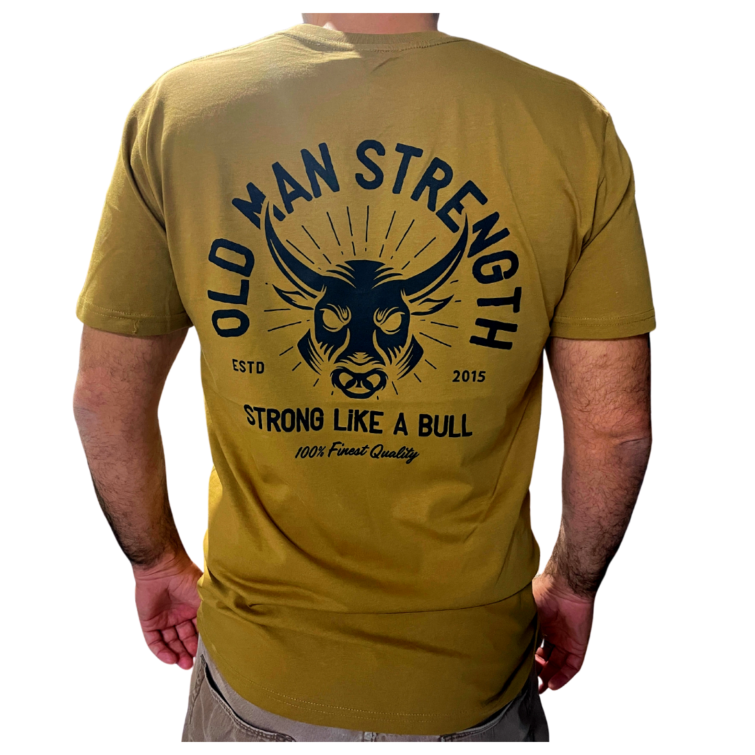 Old Man Strength T-shirt - Crazy Bull on Camel