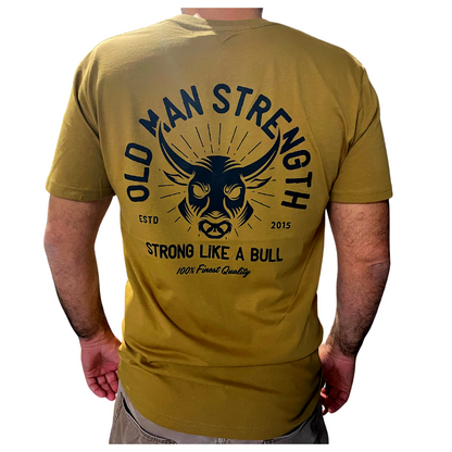 Old Man Strength T-shirt - Crazy Bull on Camel